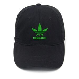 New Parody Adidas Cannabis Velcro Hat embroidered Twist Fun 420